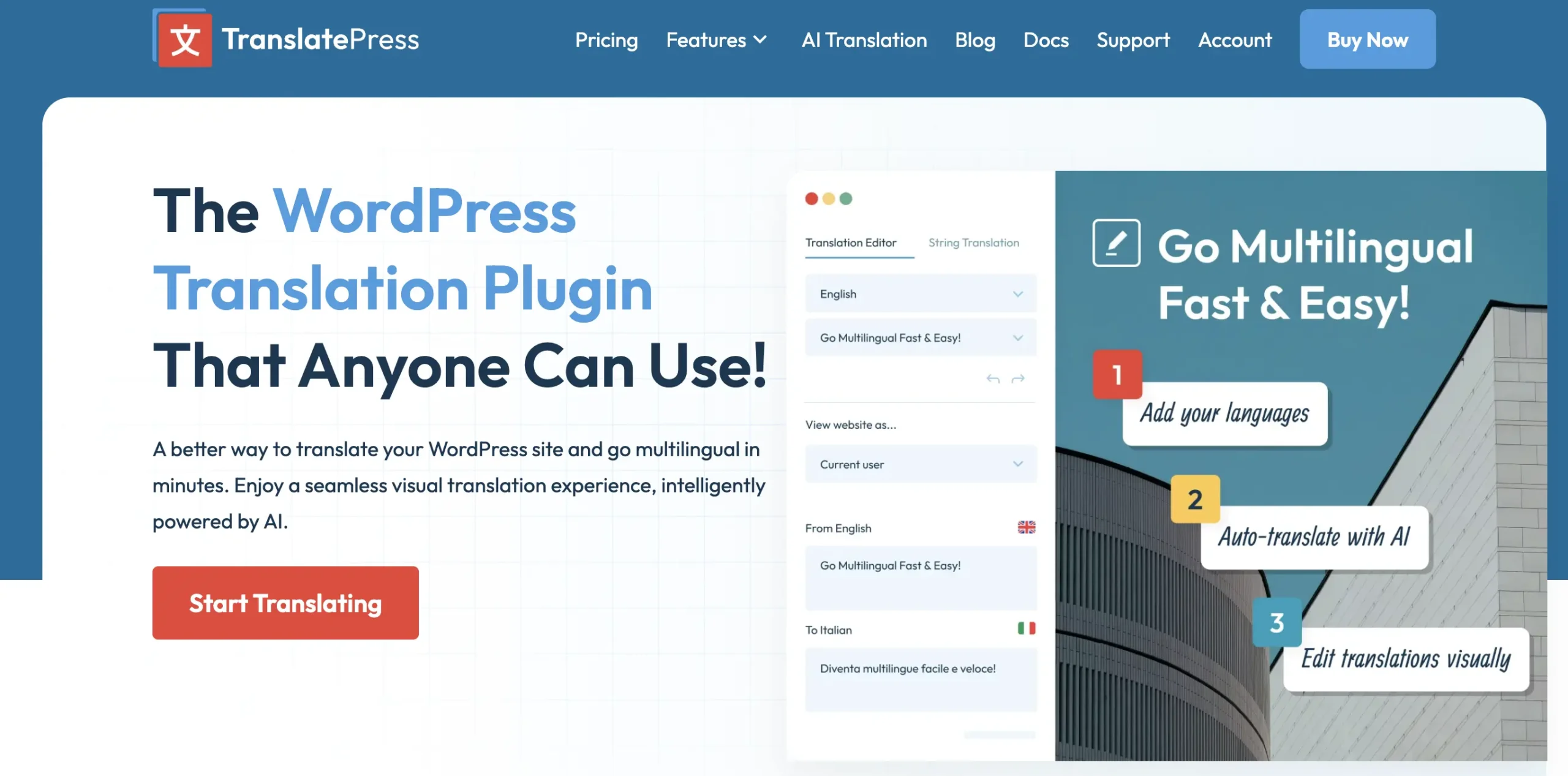 TranslatePress wordpress plugin